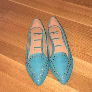 Turquoise ballerina flats!